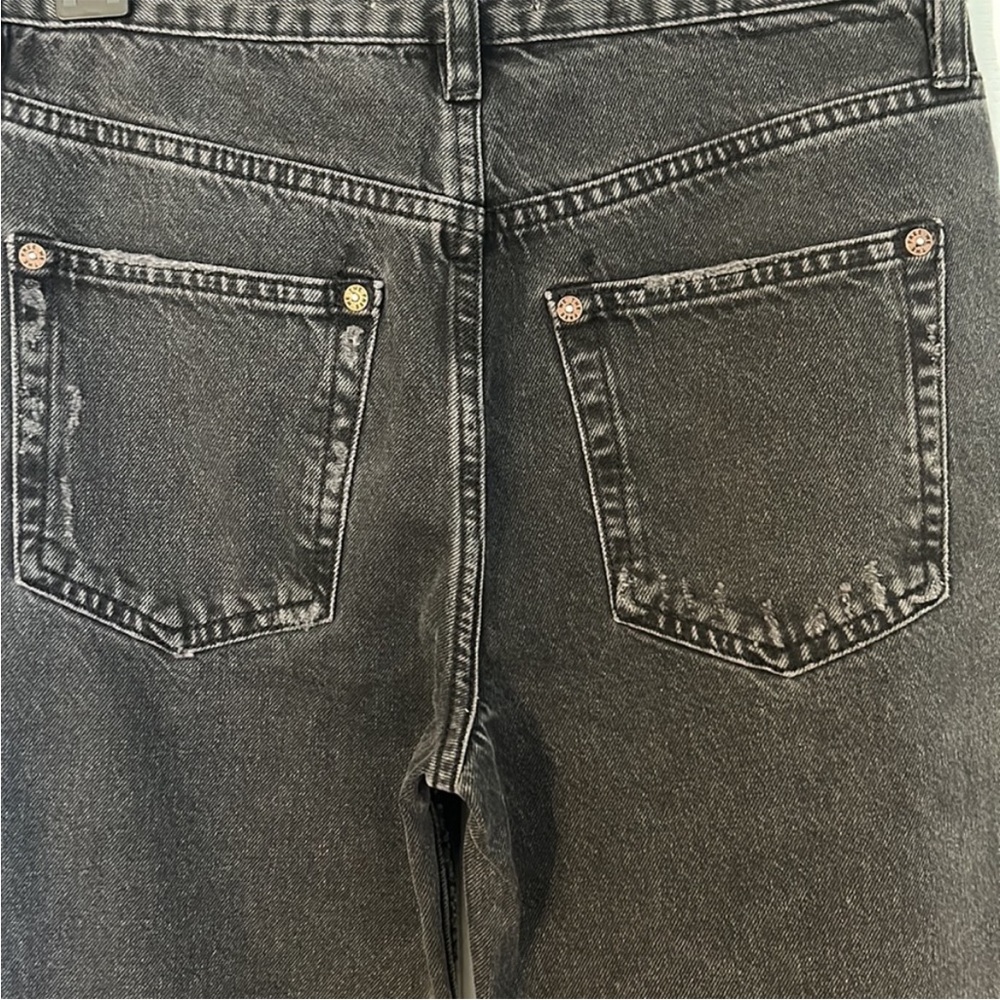 We The Free 24 Jeans Lasso distressed in washed black high rise Free People NWT - Picture 8 of 13